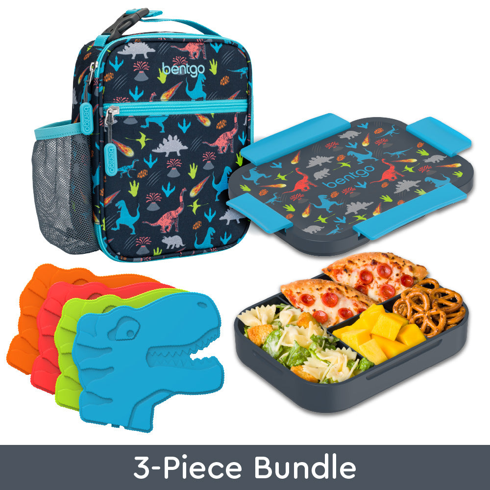 Bentgo Kids Snap & Go Lunch Box. Insulated Lunch Tote. & Ice Packs